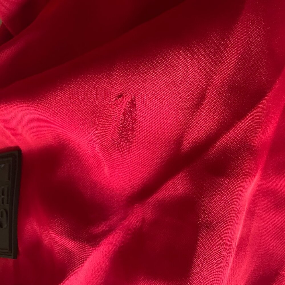 ALABAMA MIXED MEDIA THROWBACK BOMBER JACKET/RHINESTONE BY MADI P.T. - Picture 10 of 15